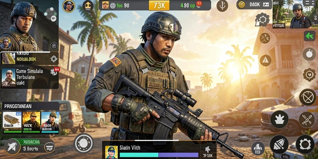 Gameplay 73K yang menarik dan penuh tantangan dalam simulasi.