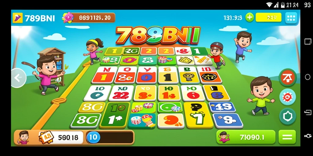 Tampilan gameplay seru di 789BNI dengan berbagai tema Bingo.