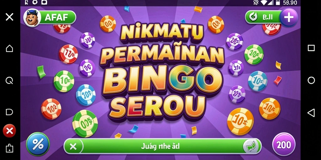 Screenshot utama AFAF menampilkan gameplay Bingo yang seru.