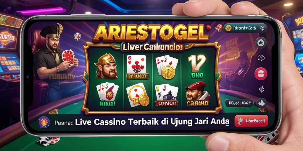 Tampilan gameplay langsung dari ARIESTOGEL dengan dealer profesional.