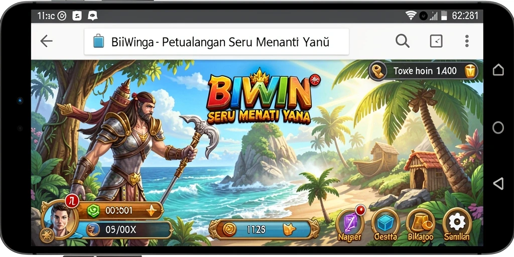 Tampilan permainan BIWIN yang penuh petualangan dan tantangan.