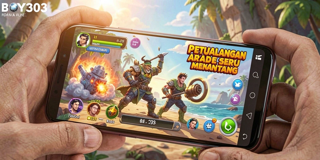 Tampilan gameplay BOY303 yang seru dan penuh warna.
