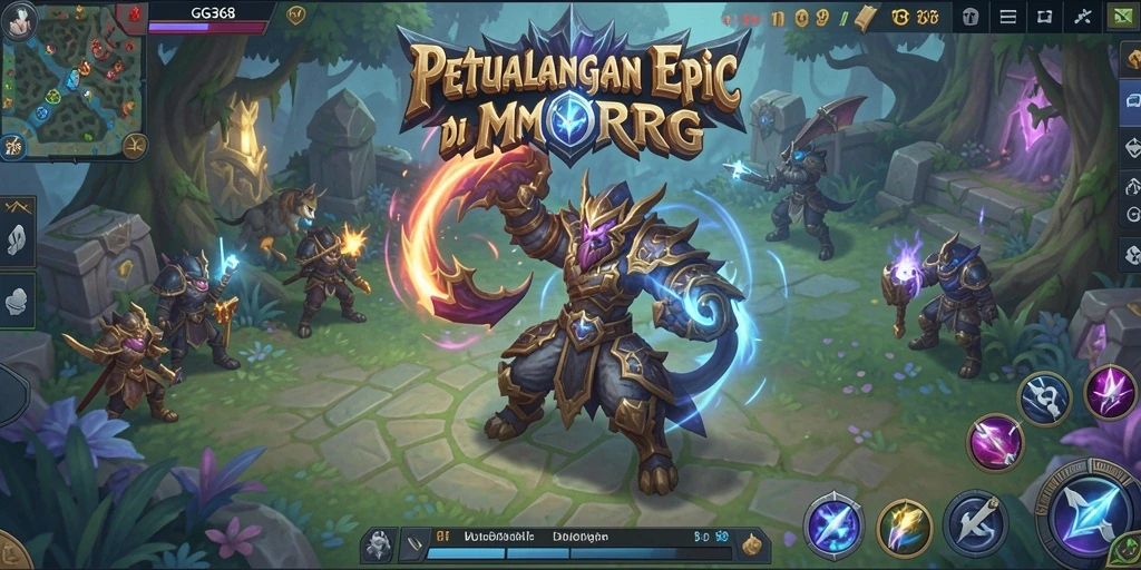 Tampilan screenshot <strong>GG368</strong> menampilkan aksi seru dalam pertarungan MMORPG.