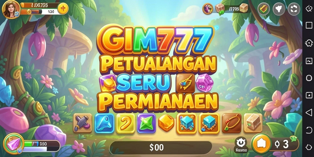 Tampilan gameplay seru di GIM777 dengan elemen warna-warni.