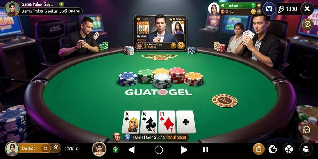 Tampilan gameplay GUATOGEL dengan pengalaman Poker yang mendebarkan.