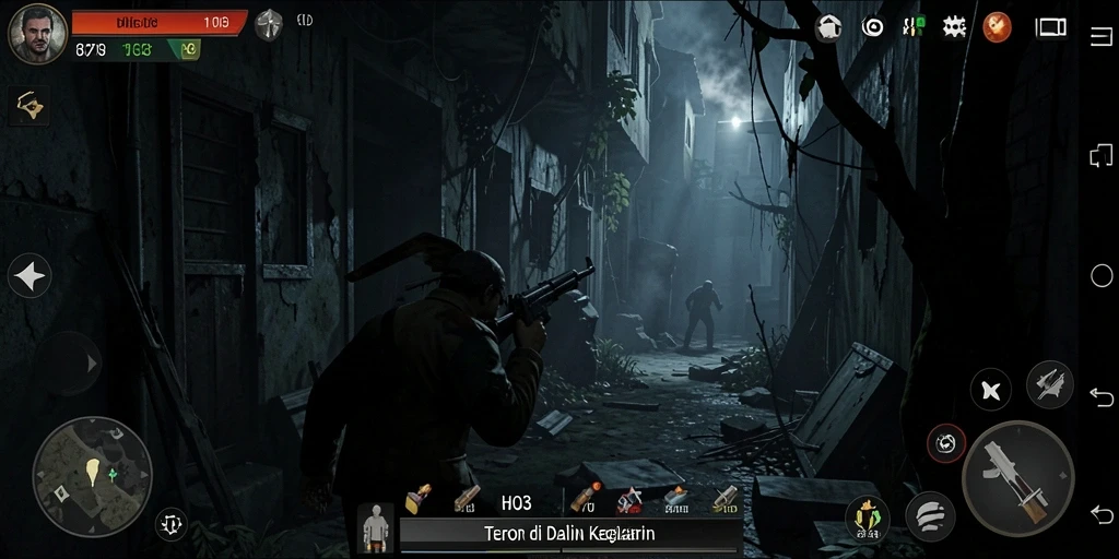 Gameplay menegangkan HO3 dengan suasana mencekam.
