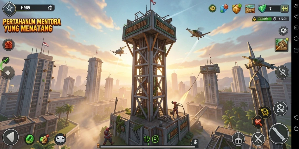 Gameplay seru dan menantang dari HR89 dalam genre Tower Defense.