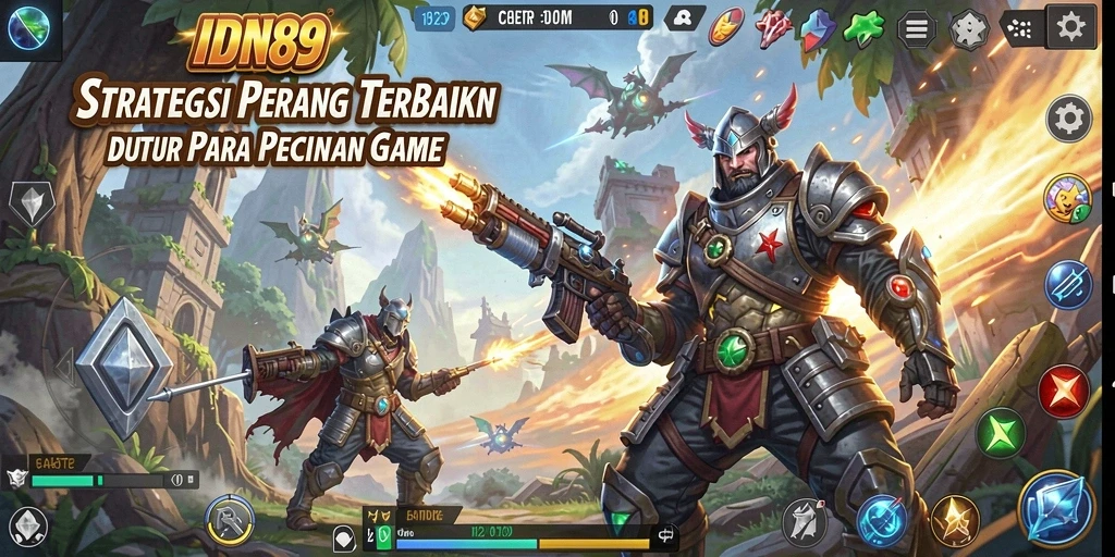Tangkapan layar IDN89 menampilkan pertempuran taktis yang seru.