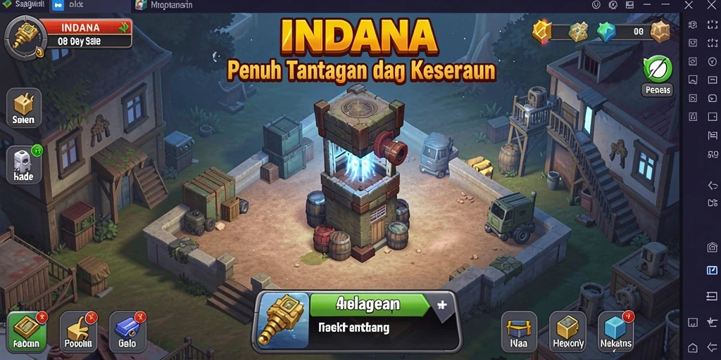 Gameplay INDAAA yang seru dan menantang dalam bentuk Idle.