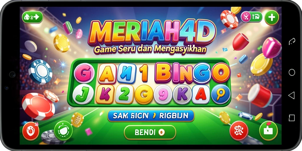 Tampilan gameplay seru dalam MERIAH4D dengan berbagai tema Bingo.