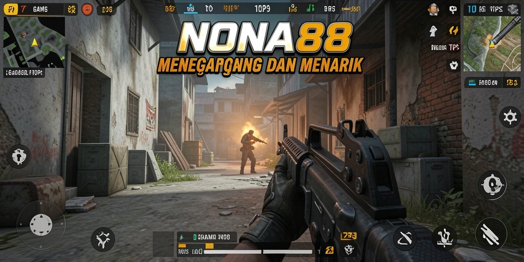 Tampilan seru gameplay NONA88 dalam pertempuran TPS.