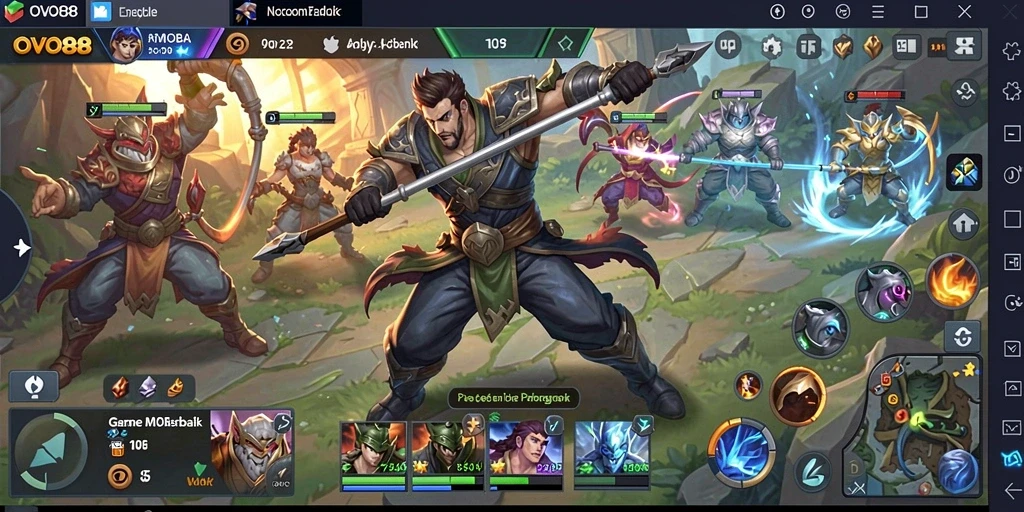 Gambar gameplay OVO88 yang penuh aksi dan strategi.