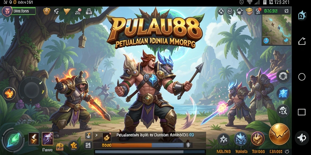 Screenshot utama PULAU88 yang menunjukkan aksi gameplay seru.