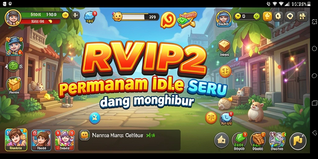 Screenshot gameplay RVIP2 menampilkan aksi karakter Idle yang menarik.