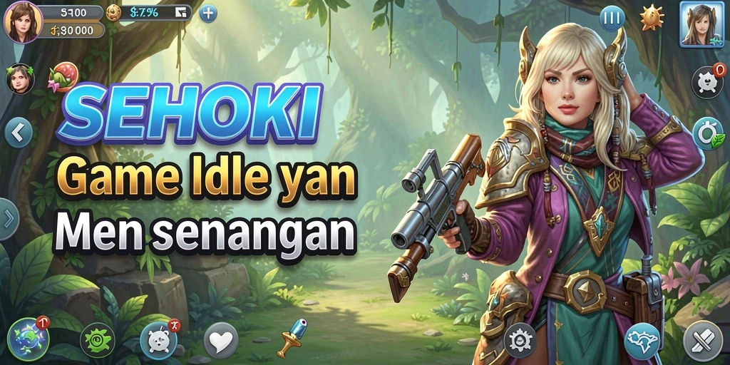 Tangkapan layar gameplay SEHOKI yang menampilkan aktivitas Idle yang menarik.
