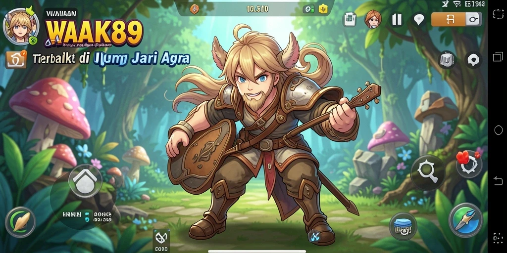 Screenshot gameplay <strong>WAK89</strong> menampilkan karakter anime yang penuh aksi.