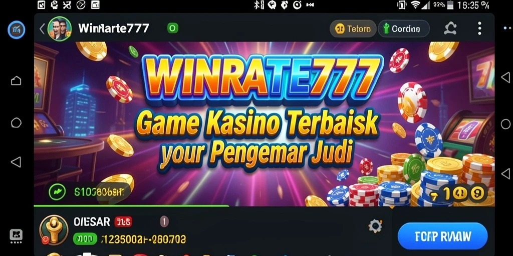 Tampilan gameplay Kasino yang seru dan menarik di WINRATE777.
