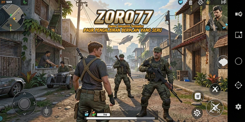 Tampilan gameplay ZORO77 yang menarik dan interaktif.